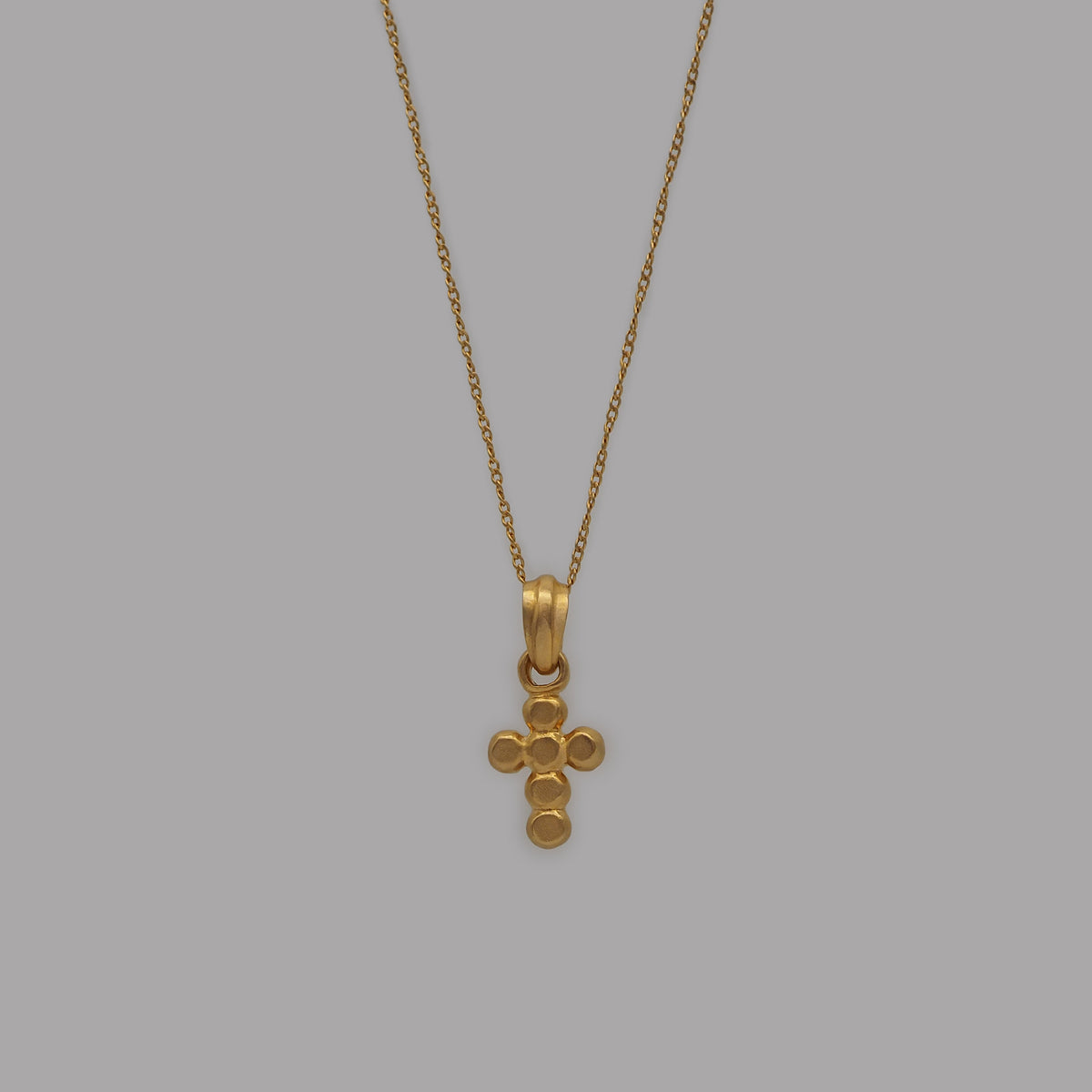 M cross necklace
