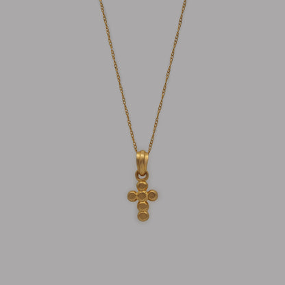 M cross necklace