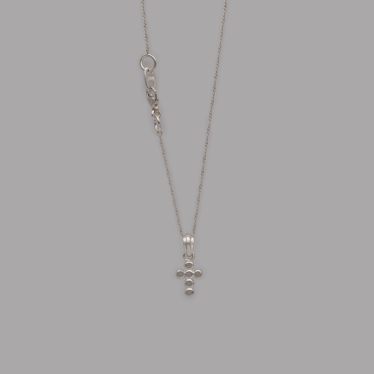 M cross necklace