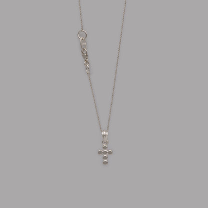 M cross necklace