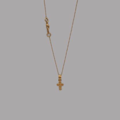 M cross necklace