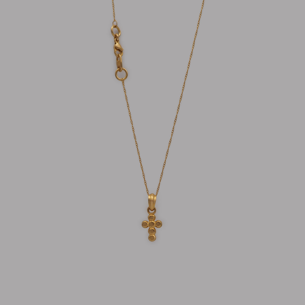 M cross necklace