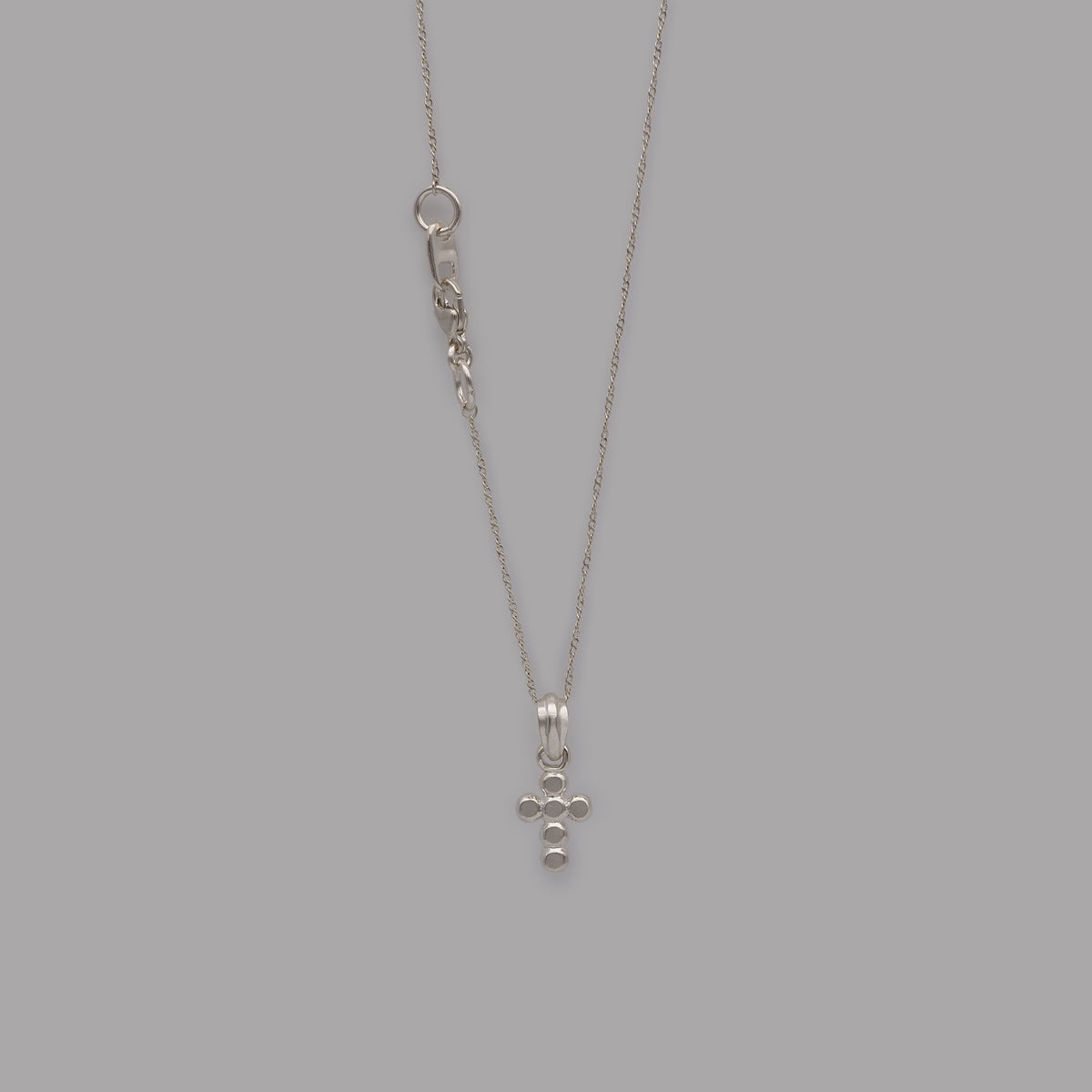 M cross necklace