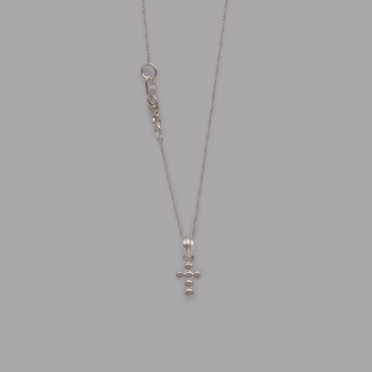 M cross necklace