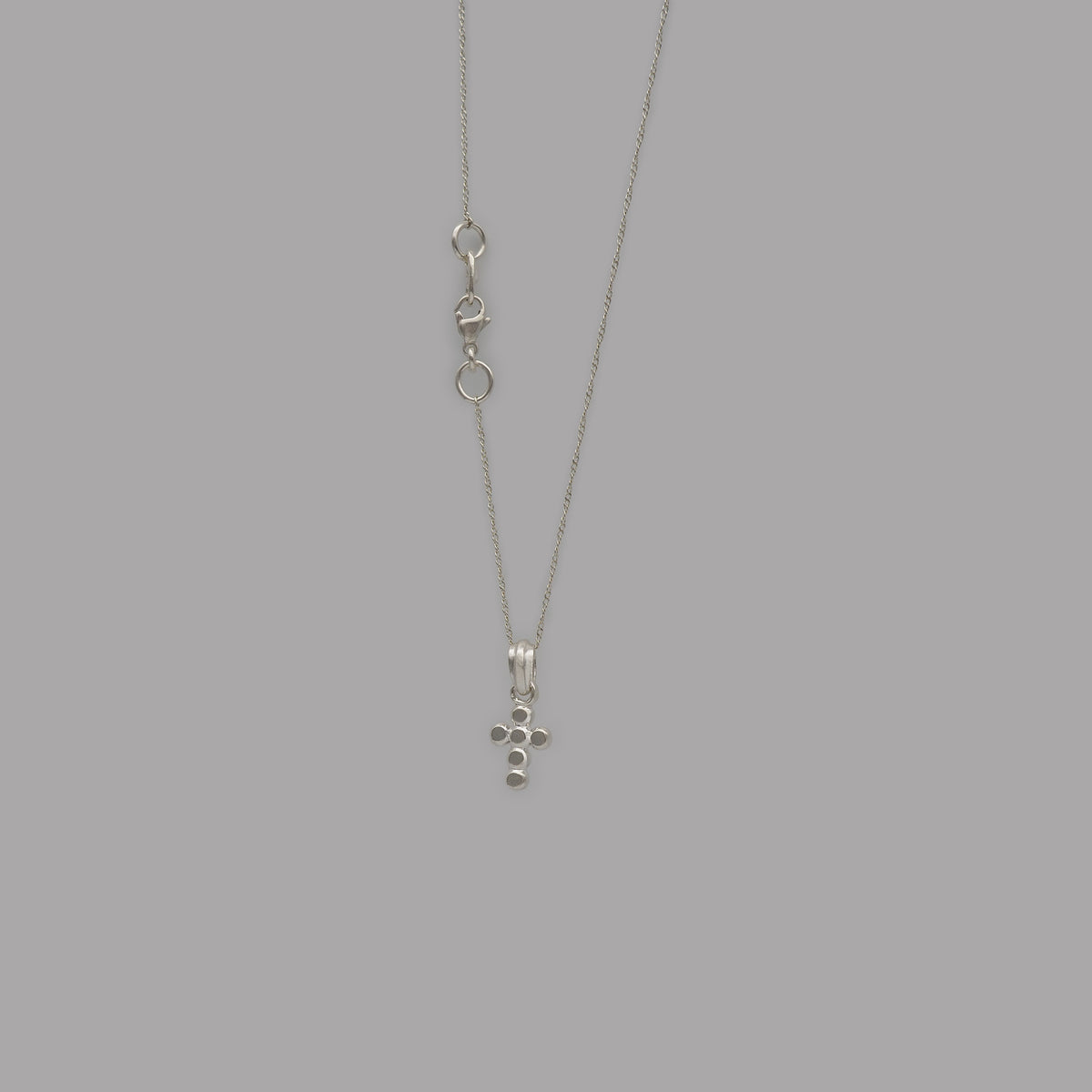 M cross necklace