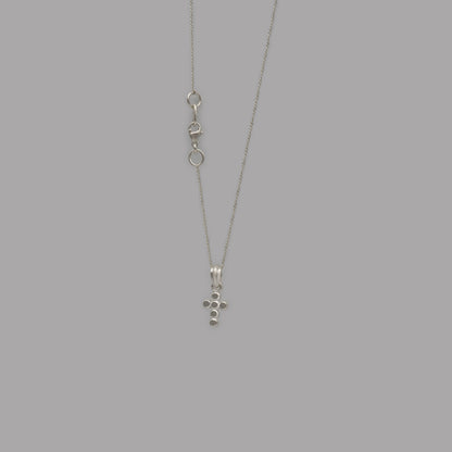 M cross necklace