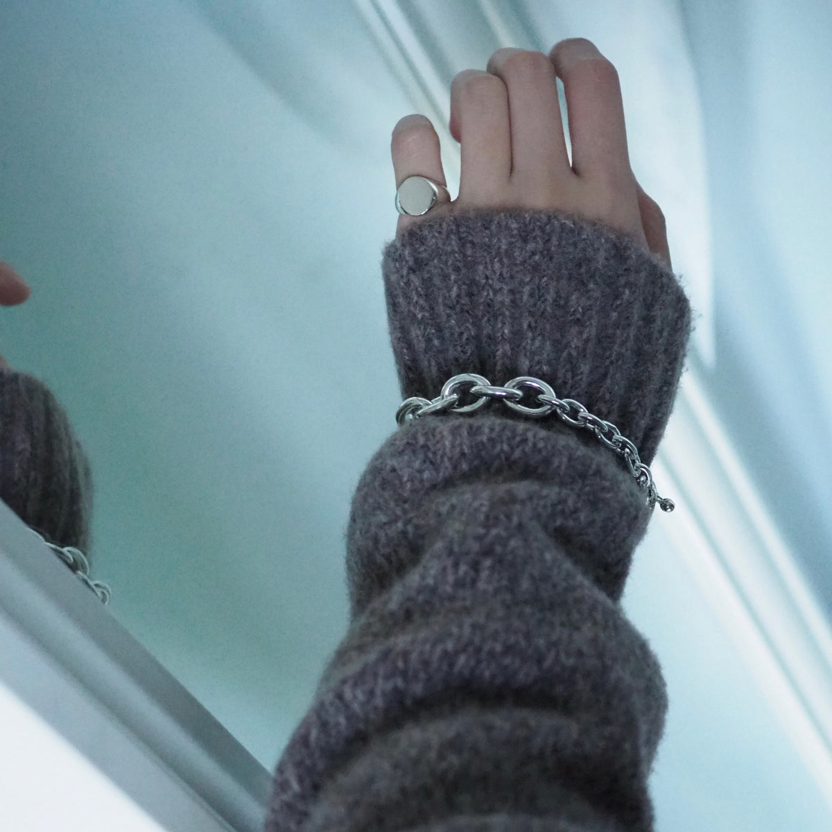 Oval chain bracelet
