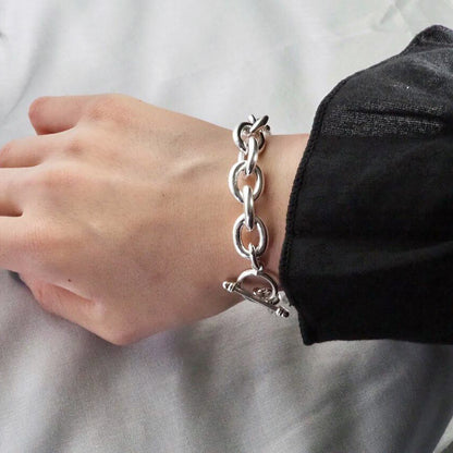 Oval chain bracelet
