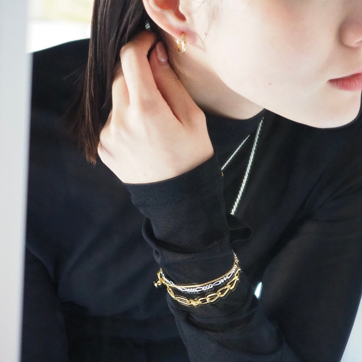 drop chain bracelet