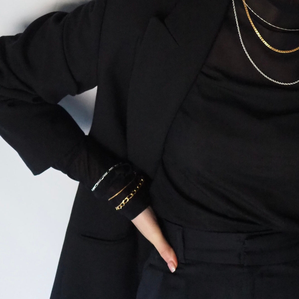 drop chain bracelet