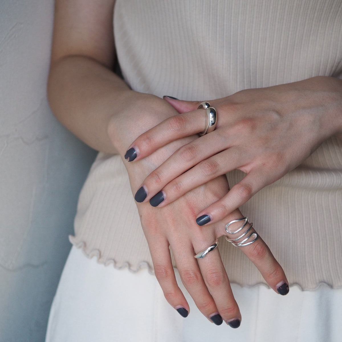 thin bumpy ring